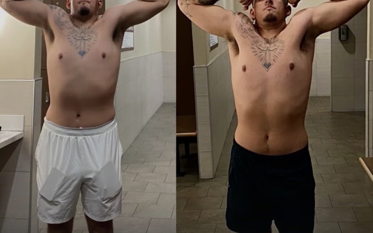 Client transformation in side-by-side front poses